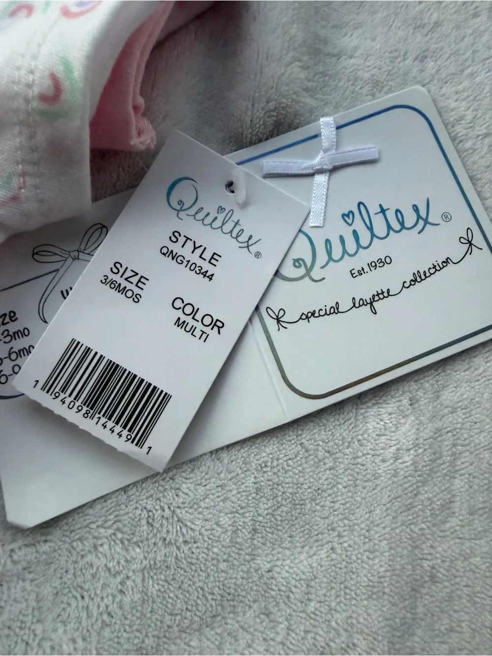 Quiltex soft bodysuits